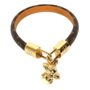 Louis Vuitton Vintage Pre-owned Tyg armband Brown, Dam