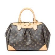 Louis Vuitton Vintage Pre-owned Belagd canvas handvskor Brown, Dam