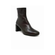 Halmanera Bruna Läder Ankelboots Fw24 Brown, Dam