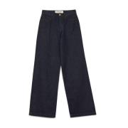 Roy Roger's Blå Flare Denim Jeans Aw24 Blue, Dam