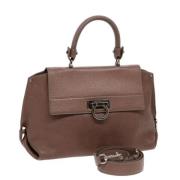 Salvatore Ferragamo Pre-owned Pre-owned Laeder handvskor Brown, Dam