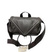 Bottega Veneta Vintage Pre-owned Laeder crossbodyvskor Brown, Herr