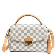 Louis Vuitton Vintage Pre-owned Belagd canvas handvskor White, Dam