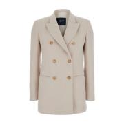 Seafarer Beige Ull & Kashmir Blazer Beige, Dam