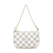 Louis Vuitton Vintage Pre-owned Belagd canvas kuvertvskor White, Dam