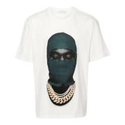 IH NOM UH NIT Mask20 Tryckt Bomull T-shirt White, Herr