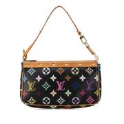 Louis Vuitton Vintage Pre-owned Canvas kuvertvskor Black, Dam