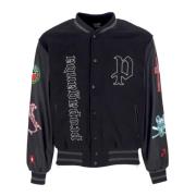 Propaganda Svart Collegejacka Street Style Black, Herr