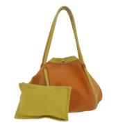 Hermès Vintage Pre-owned Canvas axelremsvskor Orange, Dam