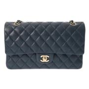 Chanel Vintage Pre-owned Tyg chanel-vskor Blue, Dam