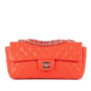 Chanel Vintage Pre-owned Laeder axelremsvskor Red, Dam