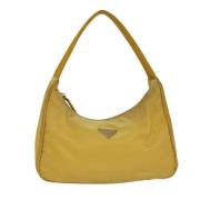 Prada Vintage Pre-owned Tyg prada-vskor Yellow, Dam