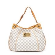 Louis Vuitton Vintage Pre-owned Belagd canvas axelremsvskor White, Dam