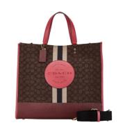 Coach Pre-owned Pre-owned Canvas axelremsvskor Brown, Dam