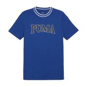 Puma Grafisk Squad Bomull T-shirt Blå Blue, Herr