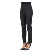 Ralph Lauren Svarta Slim-Fit Byxor Black, Dam