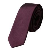 Dolce & Gabbana Burgundy Sidenslips med Logodetaljer Red, Herr