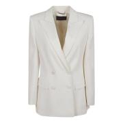 Alberta Ferretti Vit Chic Jacka för Kvinnor White, Dam