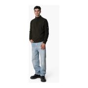 Quotrell Grön Combat Stickad Halfzip Tröja Green, Herr