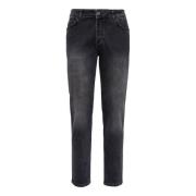 Boggi Milano Stretch Denim Jeans Black, Herr