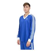 Adidas Originals Sportig långärmad T-shirt för män Blue, Herr