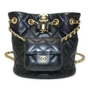 Chanel Vintage Pre-owned Laeder axelremsvskor Black, Dam