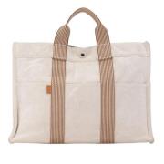 Hermès Vintage Pre-owned Canvas handvskor Beige, Dam