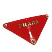 Prada Vintage Pre-owned Tyg hrspnnen Red, Dam