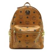 MCM Pre-owned Pre-owned Tyg ryggsckar Brown, Dam