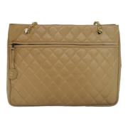 Chanel Vintage Pre-owned Laeder chanel-vskor Beige, Dam