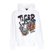 Disclaimer Tiger Hoodie Vit Lättvikts Hoodie White, Herr