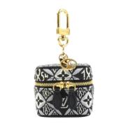 Louis Vuitton Vintage Pre-owned Tyg nyckelhllare Black, Dam