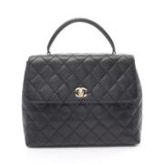 Chanel Vintage Pre-owned Canvas chanel-vskor Black, Dam