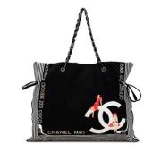 Chanel Vintage Pre-owned Canvas totevskor Black, Dam