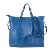 Louis Vuitton Vintage Pre-owned Tyg louis-vuitton-vskor Blue, Dam