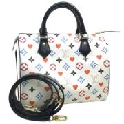 Louis Vuitton Vintage Pre-owned Canvas handvskor White, Dam