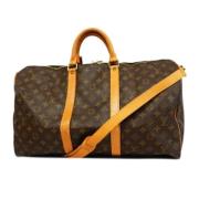 Louis Vuitton Vintage Pre-owned Tyg louis-vuitton-vskor Brown, Dam