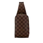 Louis Vuitton Vintage Pre-owned Canvas axelremsvskor Brown, Dam