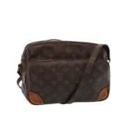 Louis Vuitton Vintage Pre-owned Canvas axelremsvskor Brown, Dam