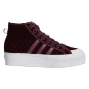 Adidas Nizza Platform Mid Sneakers Purple, Dam