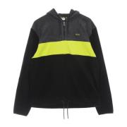 Fila Svart Fleece Half Zip Hoodie Multicolor, Herr