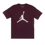 Jordan Crew Neck T-shirt Bordeaux/Vit Brown, Herr