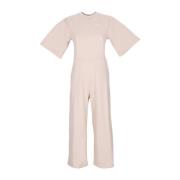 Nike Sportswear Jersey Jumpsuit Sanddrift/vit Beige, Dam