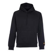 Carhartt Wip Svart Huvtröja Chase Stil Black, Herr