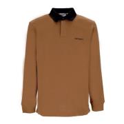 Carhartt Wip Långärmad Polo Cord Rugby Skjorta Brown, Herr