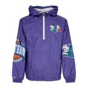 Mitchell & Ness Charlotte Hornets Windbreaker Anorak Jacka Purple, Her...