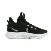 Nike Höga Basket Skor Svart/Silver/Vit Black, Dam