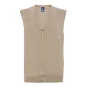 Boggi Milano Merinoull Gilet 12 Gg Beige, Herr