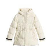 Woolrich Medium Pufferjacka Beige, Dam