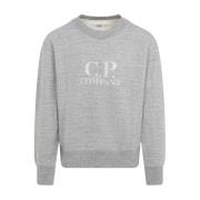 C.p. Company Grå Sweatshirt för Män Aw24 Gray, Herr